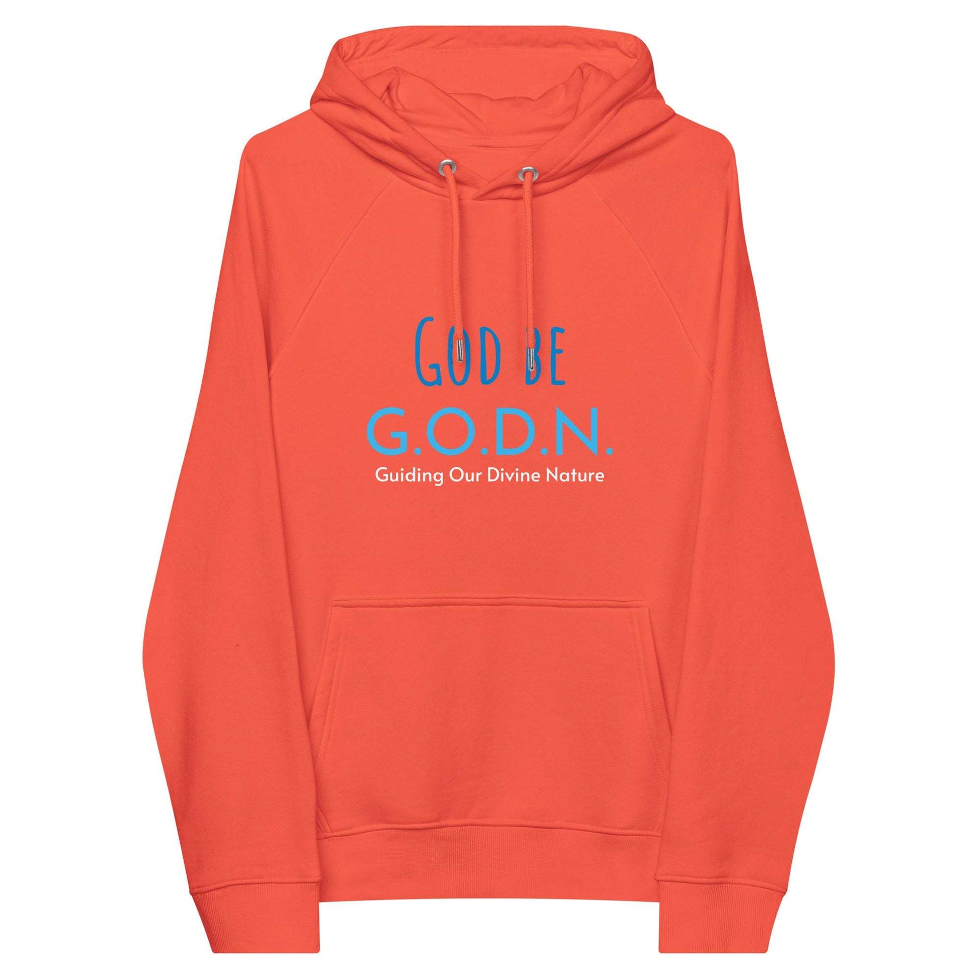God Be G.O.D.N. Unisex eco raglan hoodie